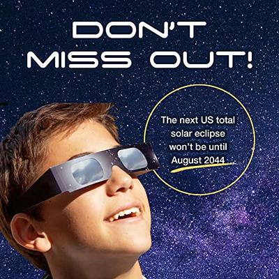 American Paper Optics Solar Eclipse Paper Glasses - 100% UV and Infrared  Ray Protection - CE Certified - Made in USA