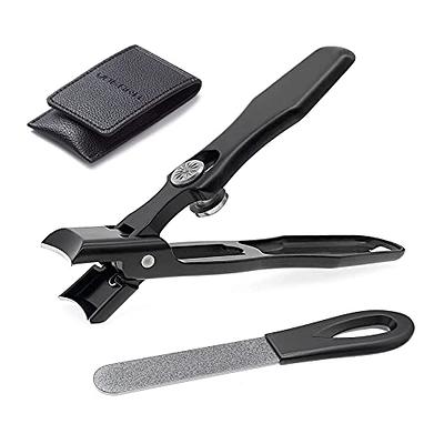 Nail Product Nail Clippers for Men Thick Nails Heavy Duty Toe Nail Clippers for Seniors Stainless Steel Wide Jaw Opening No Splash Fingernail Cutters
