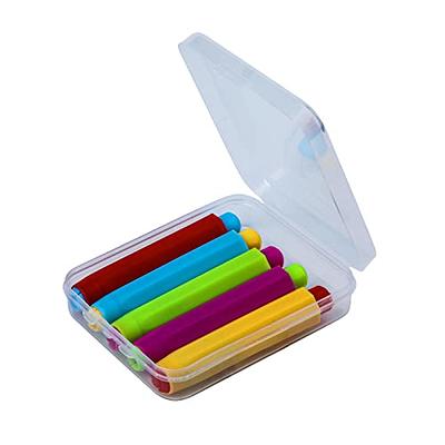 Sidewalk Chalk Holders Railroad Chalk Holder Jumbo Plastic Adjustable Chalk  Clip Holder for Kids Teachers Students Office or Classroom (5)