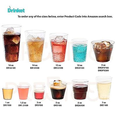 Prestee Small Clear Plastic Cups, 5 oz. 200 Pack