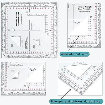 Topographical Map Scale Set, UTM MGRS Military Map Protractor and  Coordinate Scale, Clear Mapping Tools Smart Map Readers for Land Navigation  Grid Reading Drawing Hiking - Yahoo Shopping