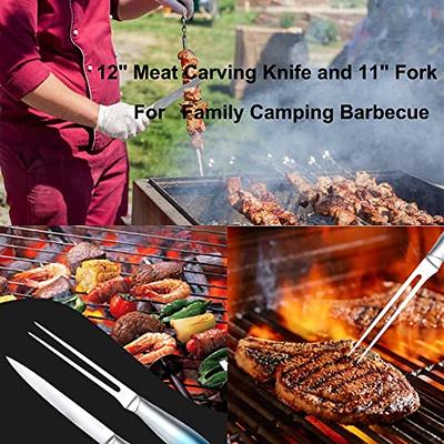 Huusk Chef Knives Set Hand Forged Meat Cleaver for Meat Cutting, Mini  Cleaver Knife Japanese with Sheath Outdoor Grilling Camping Knives Set