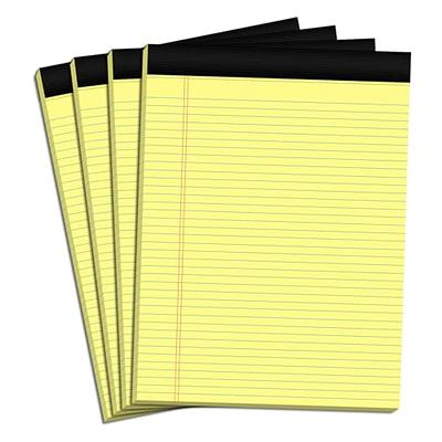 Jr. Legal Pad Writing Pads, Narrow Ruled Writing Note Pads - Colored  Notepads 5 x 8 Inch Lined Notebooks, Perforated Notebook - 50 Sheet Pads -  6 Pack (Blue) - Yahoo Shopping