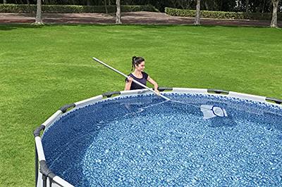 Flowclear AquaRake Deluxe Aluminum Pool Leaf Skimmer with Large Net - Yahoo  Shopping