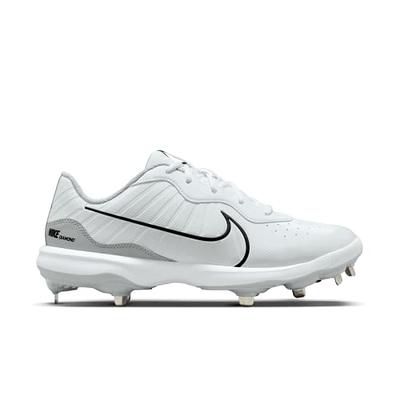 Nike Men's Alpha Huarache Keystone 4 RM Baseball Cleats, Size 12, White/Black