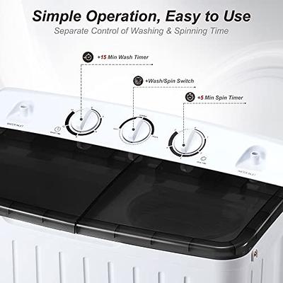 Homguava 26Lbs Capacity Portable Washing Machine Washer and Dryer
