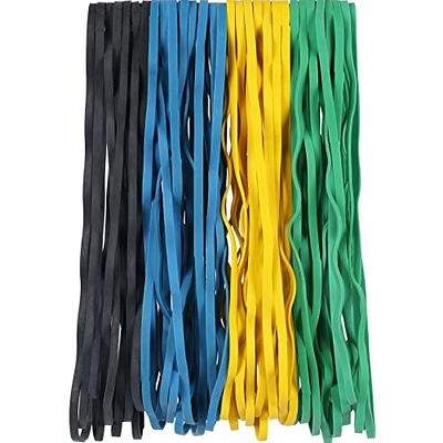Rubber Bands, Size 64 (3 1/2 x 1/4), Colored Latex Free Rubber Band  Strong Elastic #64 Rubber Band Bulk for Office, Colorful Elastic Band for  File
