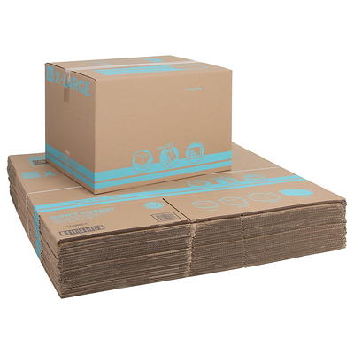 Pen + Gear Small Shipping Boxes, Kraft, 6L x 6W x 6H 