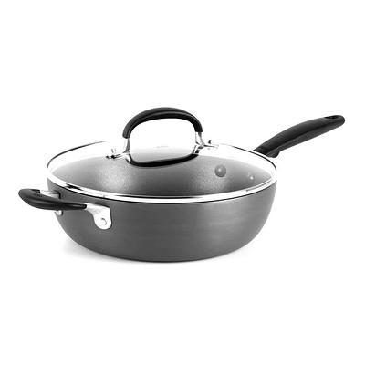 OXO Good Grips 9.5 in. Hard-Anodized Aluminum Nonstick Skillet in Gray with  Glass Lid - Yahoo Shopping