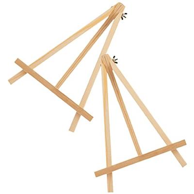 Tofficu 2pcs Beechwood Tripod Display Stand Wooden Tripod Display