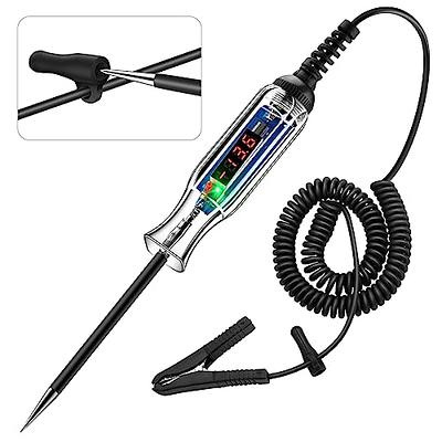 AWBLIN Automotive Test Light Digital LED Circuit Tester, 3-60V DC Auto  Electric Tester Light Tool with Voltmeter and Probe for Checking Vehicle  Car