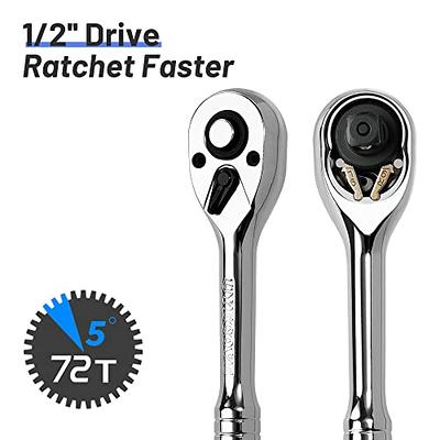 UYECOVE 1/2 Inch Drive Ratchet Wrench, 1/2 Ratchet Wrench, Socket