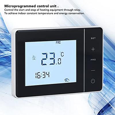 WIFI Smart Thermostat Programmable Electric Underfloor Heating Radiator  Thermostat APP & Touch Control Indoor Constant Temperature Controller LCD  Display Digital Thermostat 