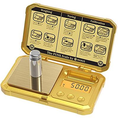 Digital Gram Scale, 200g/0.01g Mini Pocket Scale, High Precision Portable  Jewellery Scales, Gold Titanium Plating Lab Scale, Herb Scale, Tare Digital