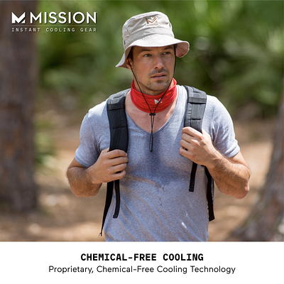 MISSION Cooling Bucket Hat for Men & Women, One Size, Matrix Camo