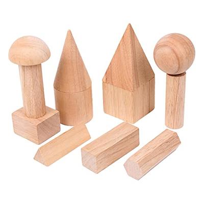 Alasum 12pcs Wood Toys Wooden Toys Wood Carving Blocks Wooden Geometry  Building Block Geometry Blocks Wooden - Yahoo Shopping