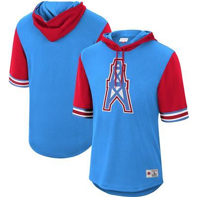 47 Men's Houston Oilers Lacer Blue Hoodie