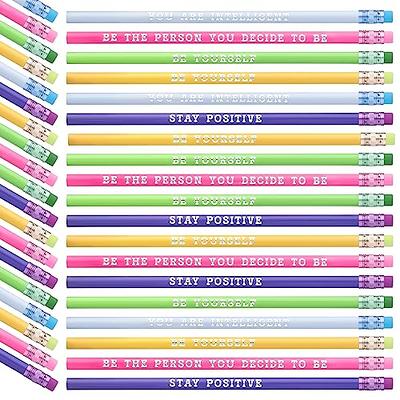 Yeaqee 100 Pcs Color Changing Mood Pencils Inspirational Pencils