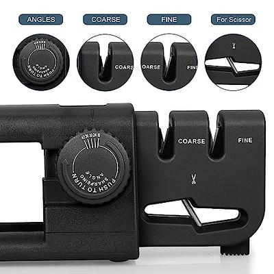 Knife Sharpener Tool, 5 Angles Adjustable Knife Sharpener for Kitchen,  Portable Handheld Knife Sharpening for Home&Outdoor - Yahoo Shopping