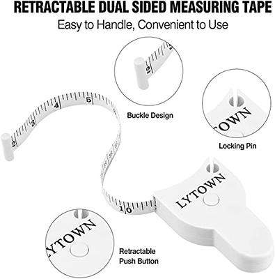 1pc 1.5m/60in Adorable Mini Retractable Cloth Measuring Tape For