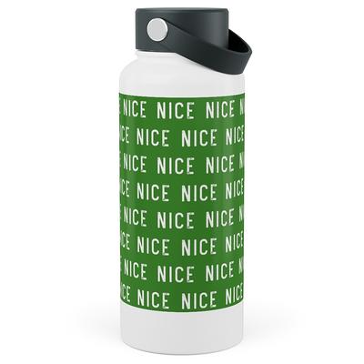 Photo Water Bottles: Nice - Green Stainless Steel Wide Mouth Water Bottle,  30Oz, Wide Mouth, Green - Yahoo Shopping