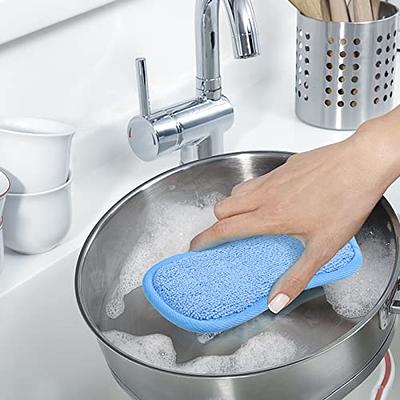 Silicone Sponge Dish Sponge, Cleaning Sponge Dish Washing Kitchen Gadgets  Brush Accessories, Kitchen Sponge Double Sided Sponge Brush(3 Pack) - Yahoo  Shopping