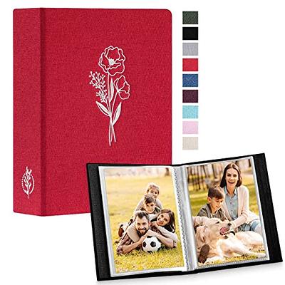 Small Photo Album 4x6 Photos 2 Pack Linen Cover Each Mini Photo Book 26  Pages