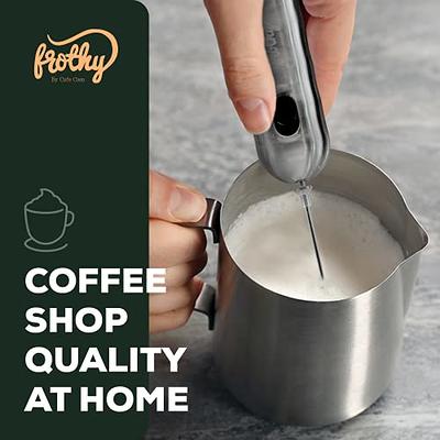 HeTian Handheld Electric Milk Frother, Battery Operated Froth Maker, Mini  Blender & Electric Blender Coffee Milk Frother Perfect for Bulletproof  Coffee, Matcha, Hot Chocolate - Yahoo Shopping