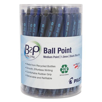 Pilot B2P Bottle-2-Pen Recycled Retractable Ball Point Pen Black/Blue 1 mm  36/Pack 57050 - Yahoo Shopping