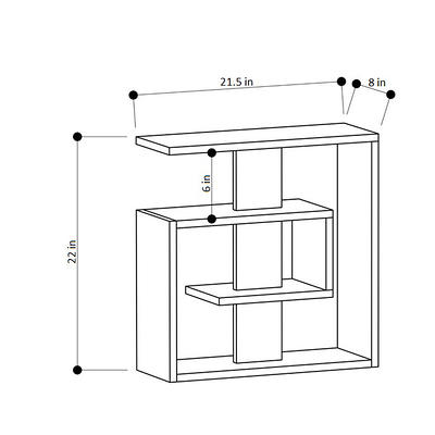 Ada Home Decor Furniture Oak Stanley Modern Side Table 