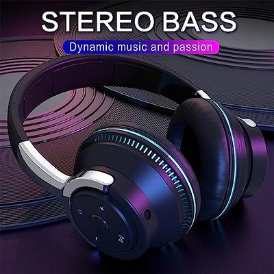  INFURTURE Rose Gold Active Noise Cancelling Headphones with  Microphone Wireless Over Ear Bluetooth, Deep Bass, Memory Foam Ear Cups,  Quick Charge 40H Playtime, for TV, Travel, Home Office : Electronics