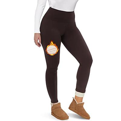 Thick Winter Thermal Leggings for Women, Super Soft Comfort Warm Slim Pants  Stretchy Tights Tummy Control Gym Yoga Trousers