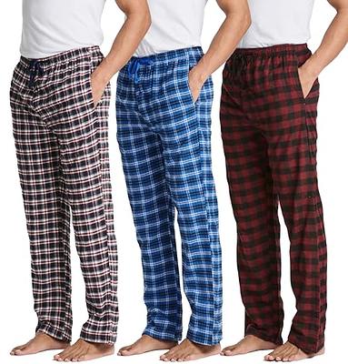 LAPASA Men's 100% Cotton Woven Flannel Pajama Lounge Sleep Pants Plaid PJ  Bottom