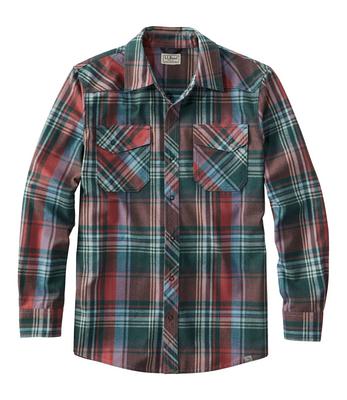 Men's Sherpa-Lined Scotch Plaid Shirt, Slightly Fitted at L.L. Bean