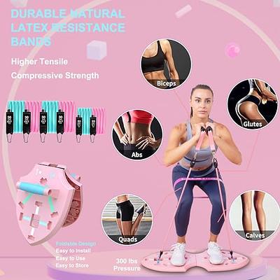 LALAHIGH Home Workout Equipment for Women, Multifunction Push Up Board,  Portable Home Gym System with Resistance Bands,Ab Roller Wheel, and 20 Gym  Accessories, Professional Strength Training Exercise Equipment For Body  Shaping 