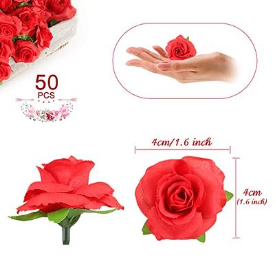 Small Satin Ribbon Roses Buds Embellishments Wedding Party