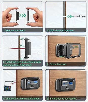 12V USB Outlet 2 PCS, Qidoe PD 20W Type-C and 18W QC3.0 USB Port