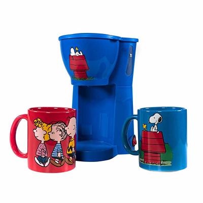 Uncanny Brands The Office Single Cup Coffee Maker Gift Set with 2 Mugs