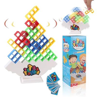  ROO GAMES Kaboom Blocks - Fast-Paced Matching and Building Game  - for Ages 7+ - Board Game for Kids - Match and Build The Pattern Before  The Board Pops! : Toys & Games