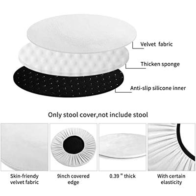 1 Pcs Stool Cushion Round Comfortable Memory Foam Padded Stool Covers Bar  Seat Cushion With Elastic And Non-slip Band