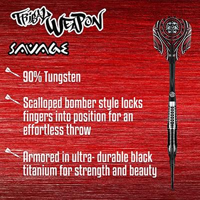 Shot Darts Soft Tip, Tribal Weapon Savage (18g/20g), 90% Tungsten