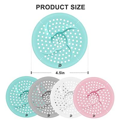 Hair Catchers for Shower Drain, Round Shower Drain Cover Silicone Hair  Stopper with Suction Cups Easy to Install Drain Strainer for Bathroom  Bathtub and Kitchen 2 Pack (White,White) - Yahoo Shopping