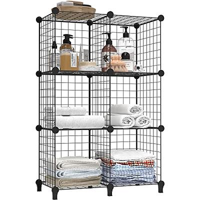 HOMIDEC Cube Storage Organizer 16-Cube Storage Shelf, Closet Organizer for Garment Racks, Closet Organizers and Storage with Metal Hammer, Bookshelf