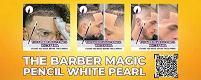 12 Pieces Pearl White Barber Magic Pencil Supplies Lineup Tool 4 Men  Perfect Hairline Over Beard, Mustache and Eyebrow Beard Stencil Works with  Hair Trimming, Shaver and Razor with Built-in Sharpener 