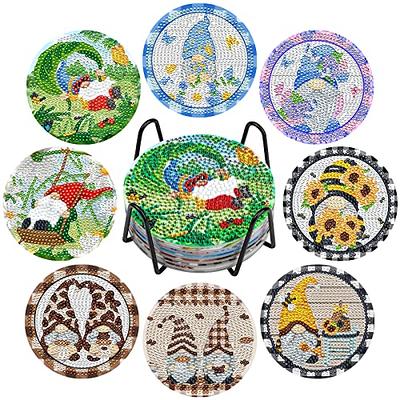 DIY Diamond Painting Coasters Kit Set Drinks Cup Mat Crafts Handmade  Children