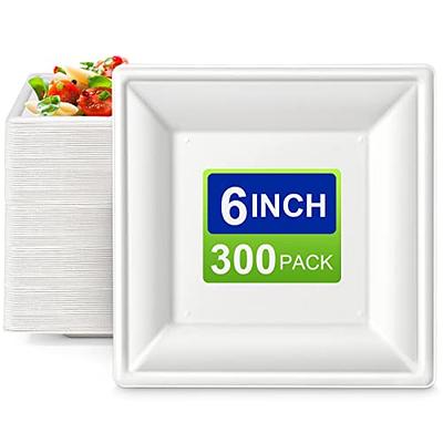 GREENESAGE 300 Pack Paper Plates Bulk, 7 inch Small Paper Plates