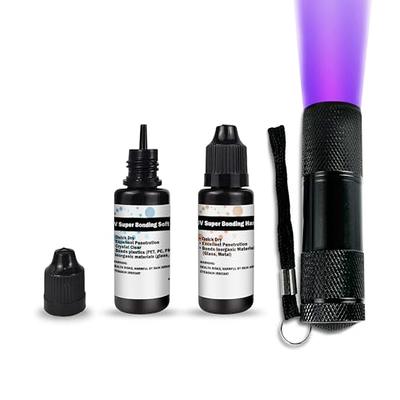 UV Glue Kit with Light Super Glue Plastic Welding Kit Plastic