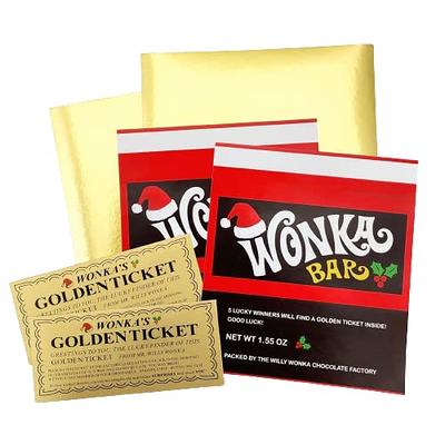 Limited Edition Christmas Wonka Bar Candy Wrapper and Golden Tickets - Pack  of 2 (candy not included) - Yahoo Shopping