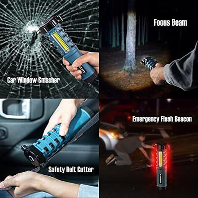 Multi-Function Emergency Car Flashlight, Essential Car Escape Tool, Life  Saving Rescue Gear: Seatbelt Cutter Window Breaker Worklight Flashlight  Flash Beacon - Yahoo Shopping