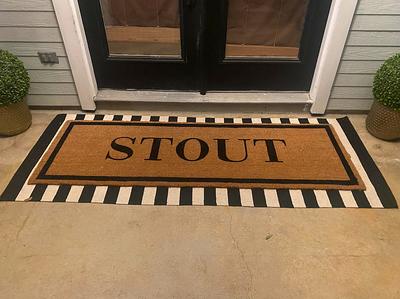 Personalized Name Doormat, Flocked Coir Door Mat, Welcome Mat, Engagement  Wedding Gift, Realtor Client Gift, Outdoor Rug, Double Door 